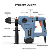 Load image into Gallery viewer, 1500W Rotary Hammer Drill
